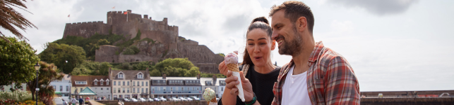 Couple relaxing in Jersey